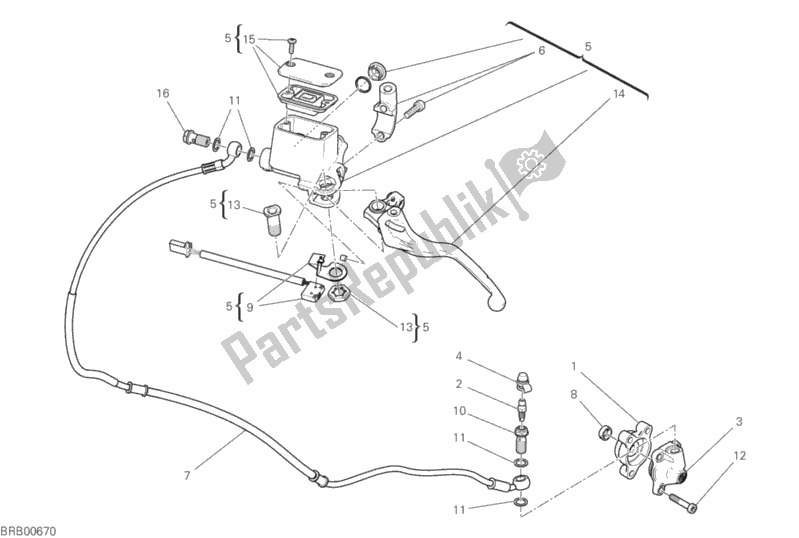 Wszystkie części do Sterowanie Sprz? G? Em Ducati Scrambler Icon Thailand USA 803 2019